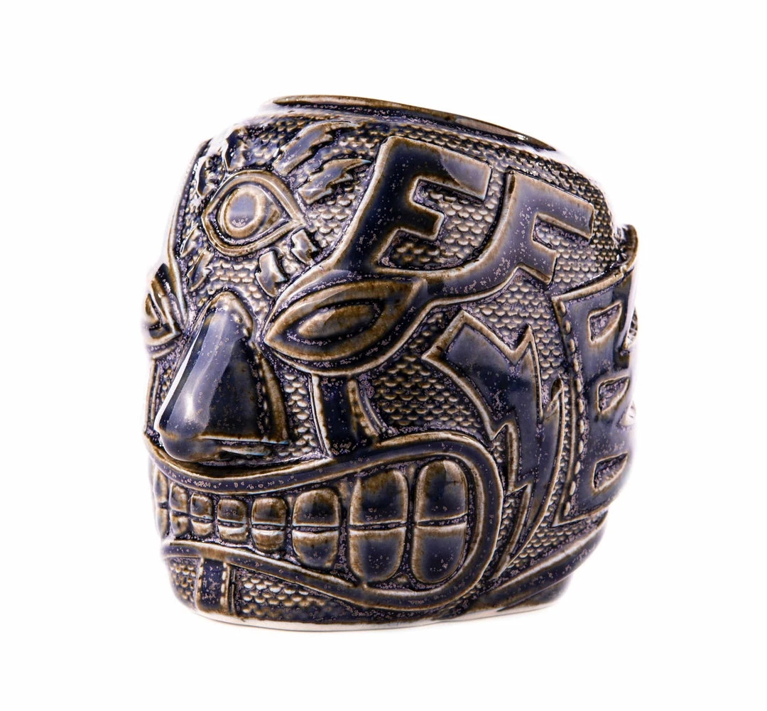 Mike Bonanno Tikis El Ojo Fantastico Tiki Mug - Fuego Azul Mike Bonanno Tikis El Ojo Fantastico Tiki Mug - Fuego Azul