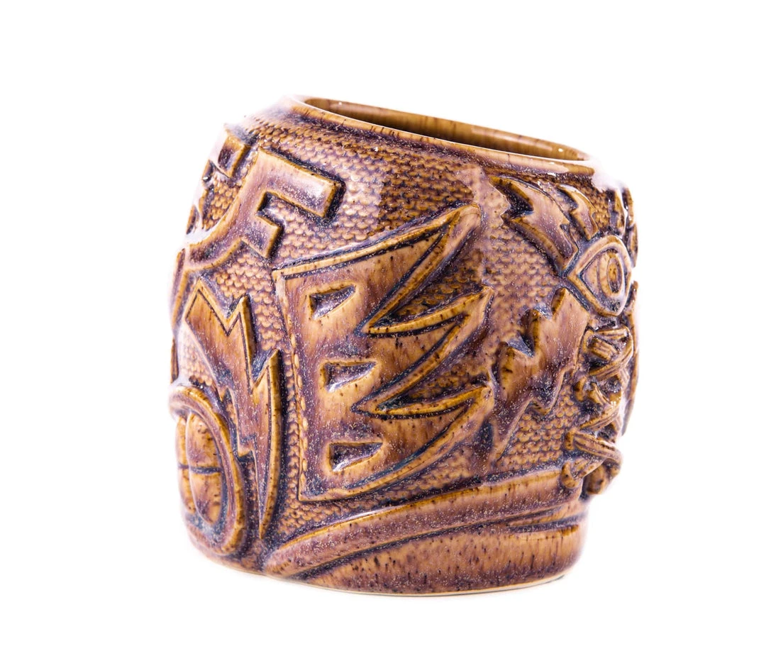 Mike Bonanno Tikis El Ojo Fantastico Tiki Mug - El Heroe Mugullado Variant 5 Mike Bonanno Tikis El Ojo Fantastico Tiki Mug - El Heroe Mugullado Variant