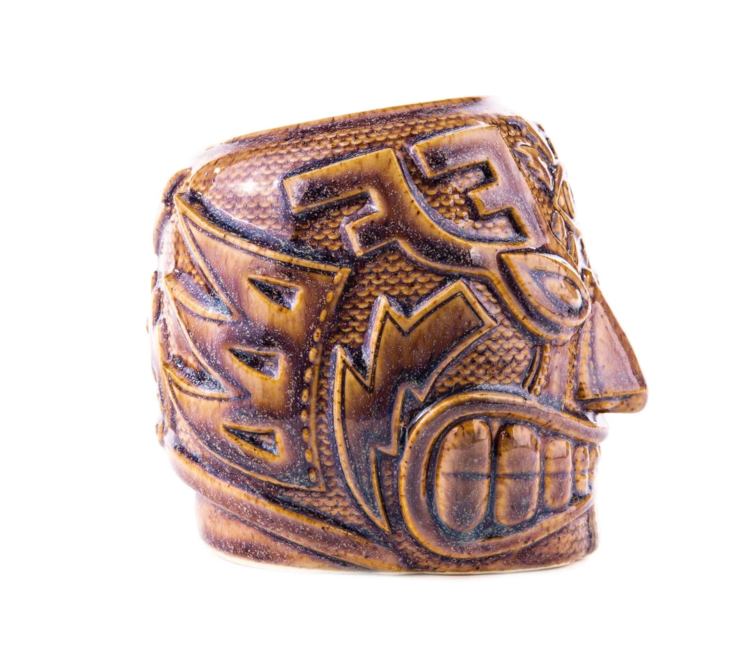 Mike Bonanno Tikis El Ojo Fantastico Tiki Mug - El Heroe Mugullado Variant 7 Mike Bonanno Tikis El Ojo Fantastico Tiki Mug - El Heroe Mugullado Variant