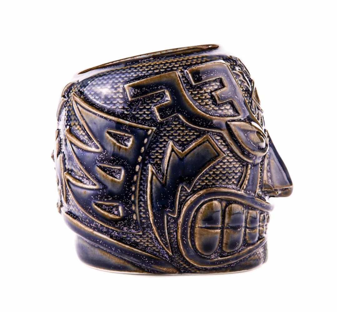 Mike Bonanno Tikis El Ojo Fantastico Tiki Mug - Fuego Azul Mike Bonanno Tikis El Ojo Fantastico Tiki Mug - Fuego Azul