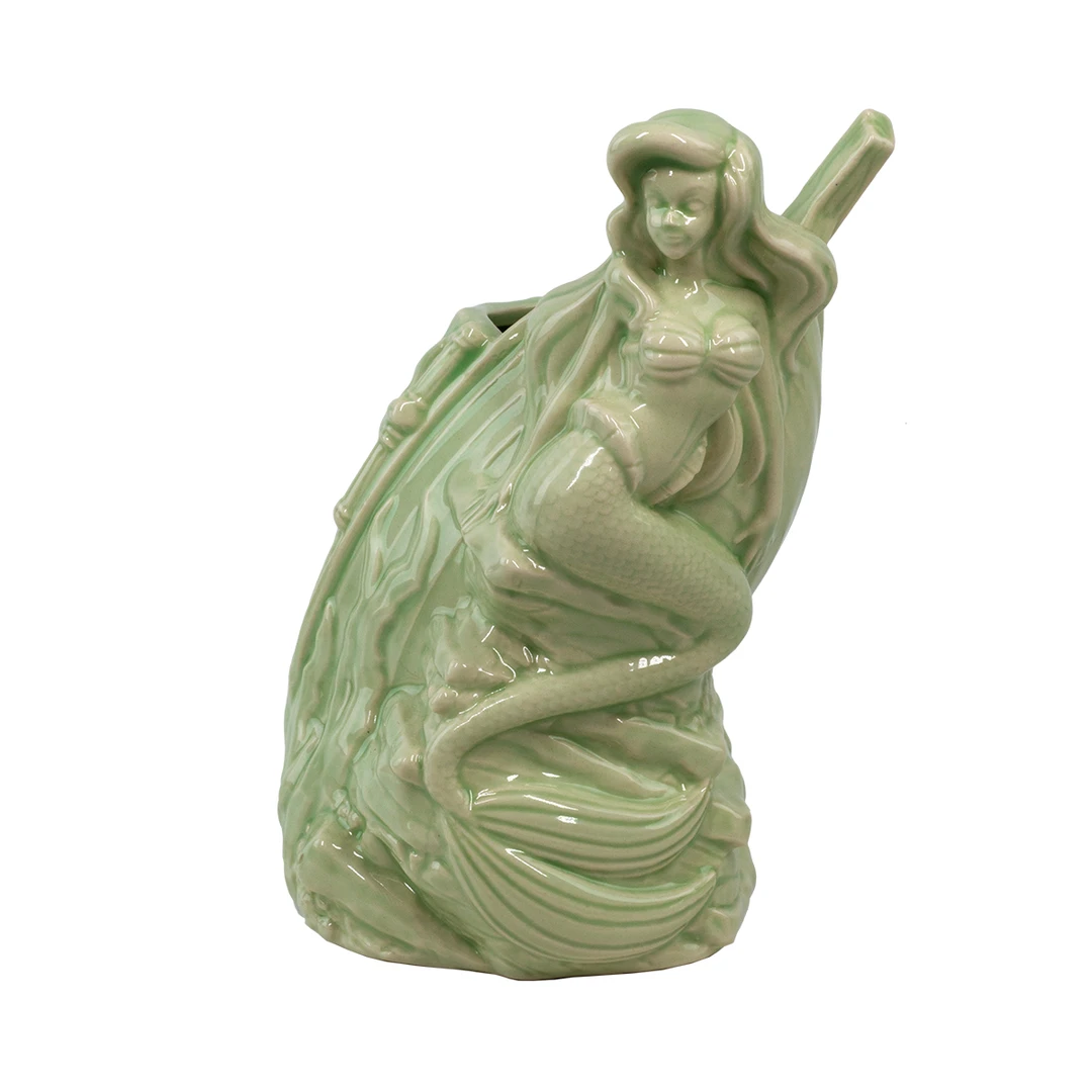 Mondo The Little Mermaid - Ariel Tiki Mug (Green) Tikis 1 Mondo The Little Mermaid - Ariel Tiki Mug (Green) Tikis
