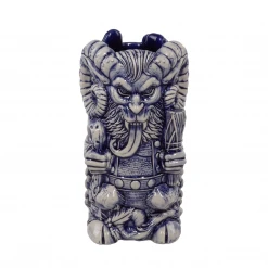 Florian Bertmer Krampus Designer Series Tiki Mug (Blue Wiped)