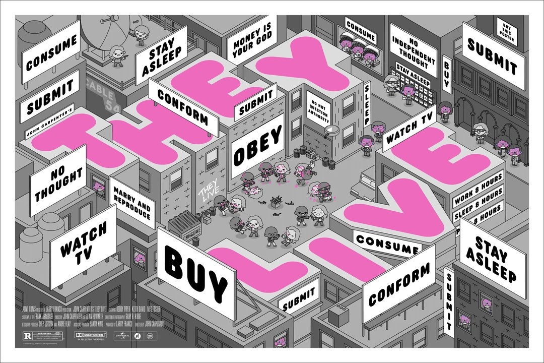 100% Soft Posters They Live Variant Poster 100% Soft Posters They Live Variant Poster