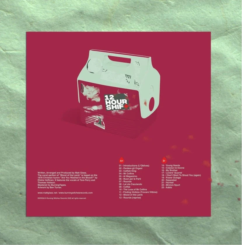 Matt Glass 12 Hour Shift - Original Motion Picture Soundtrack LP Matt Glass 12 Hour Shift - Original Motion Picture Soundtrack LP