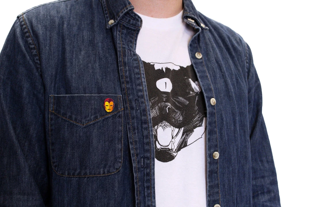 Tom Whalen Iron Man Enamel Pin Tom Whalen Iron Man Enamel Pin