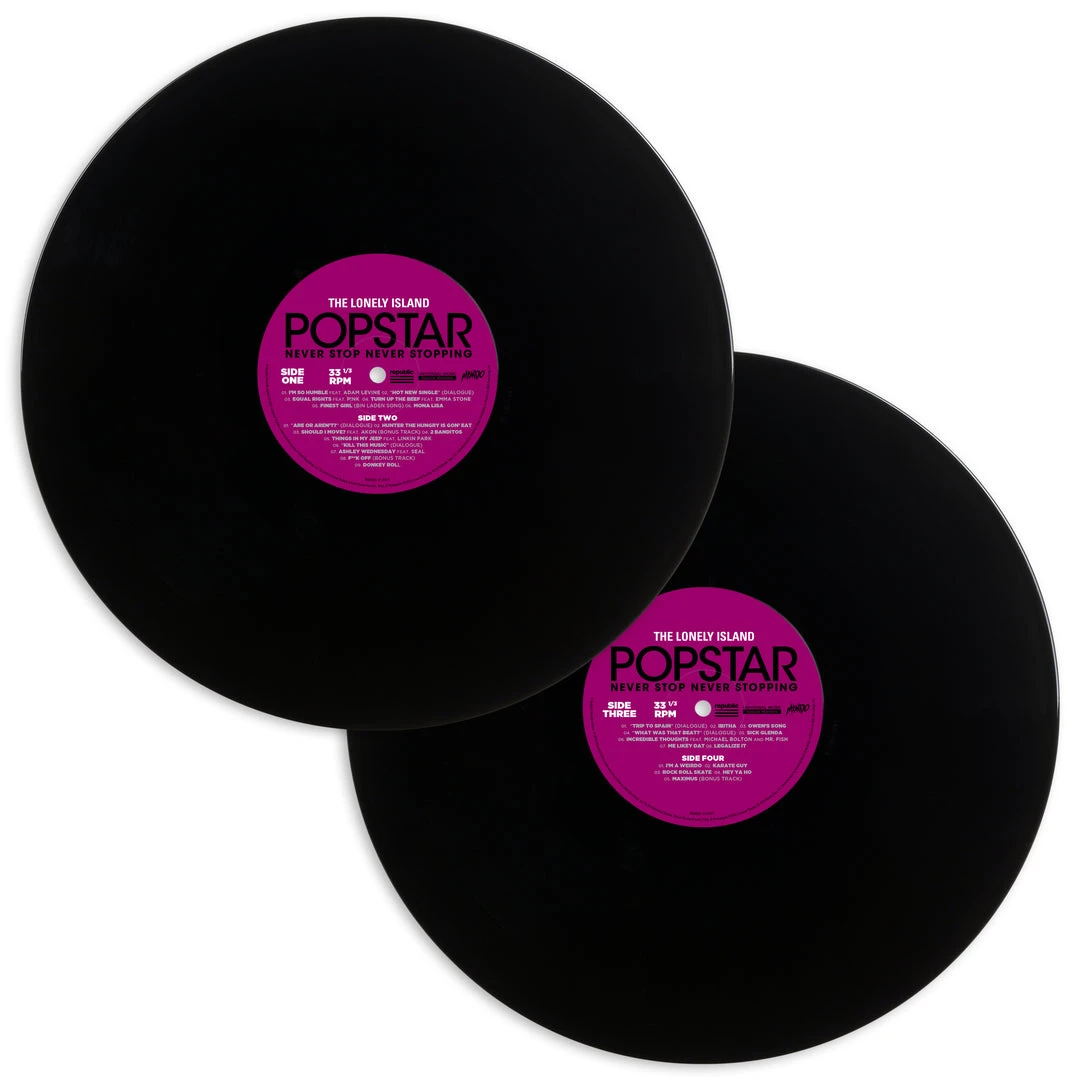 The Lonely Island Music Popstar: Never Stop Never Stopping – Original Soundtrack 2XLP (Donkey Roll) 3 The Lonely Island Music Popstar: Never Stop Never Stopping – Original Soundtrack 2XLP (Donkey Roll)