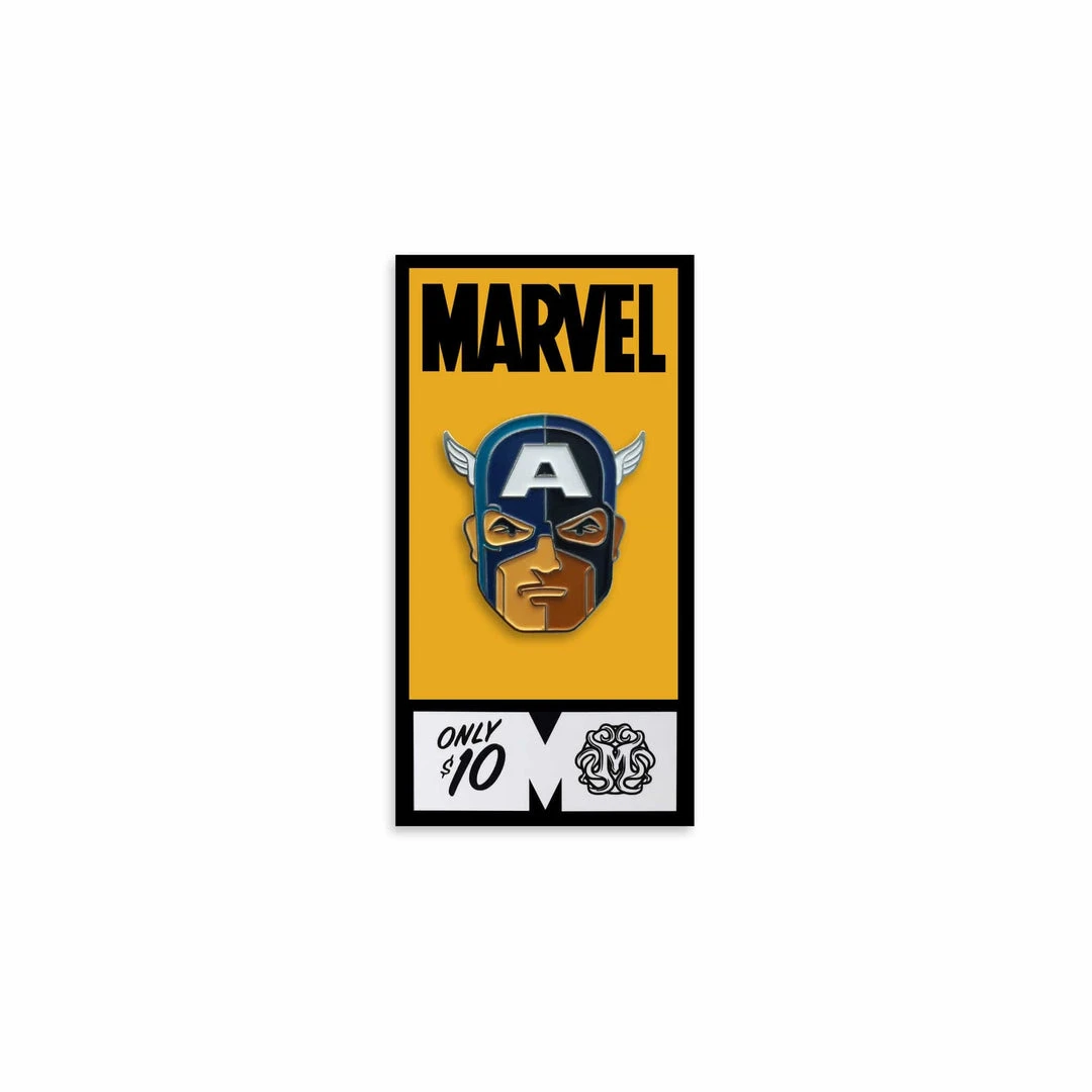 Tom Whalen Captain America Enamel Pin Enamel Pins Tom Whalen Captain America Enamel Pin Enamel Pins