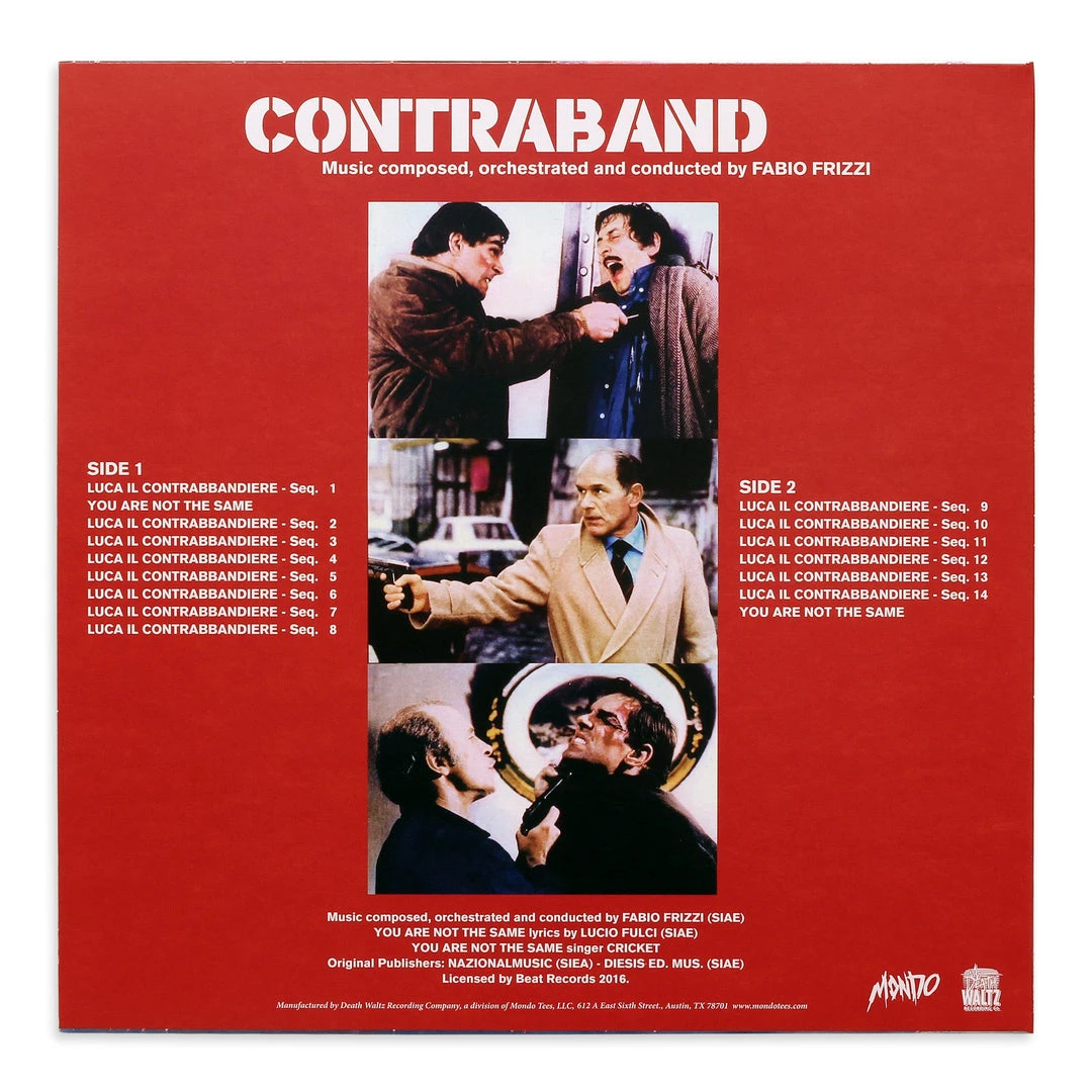 Fabio Frizzi Contraband – Original Motion Picture Soundtrack LP Music Fabio Frizzi Contraband – Original Motion Picture Soundtrack LP Music