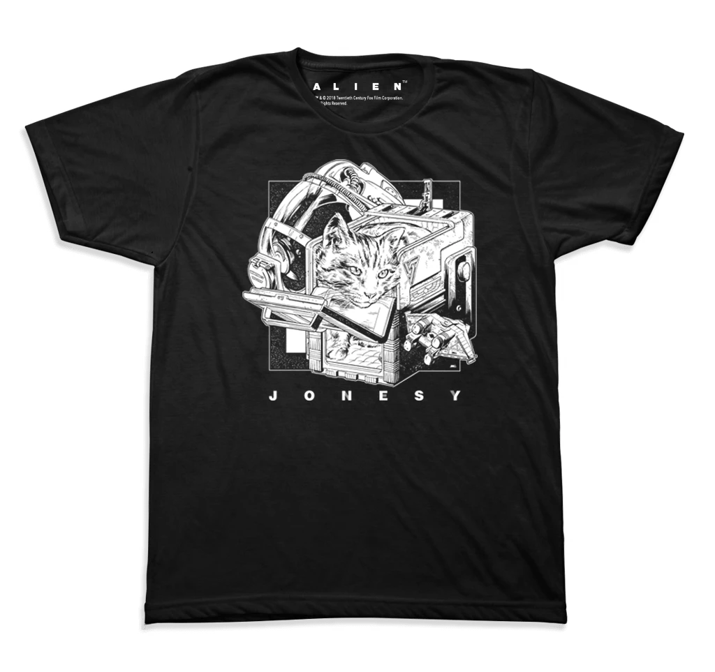 Martin Ansin Alien – Jonesy T-Shirt (Black & White) 3 Martin Ansin Alien – Jonesy T-Shirt (Black & White)