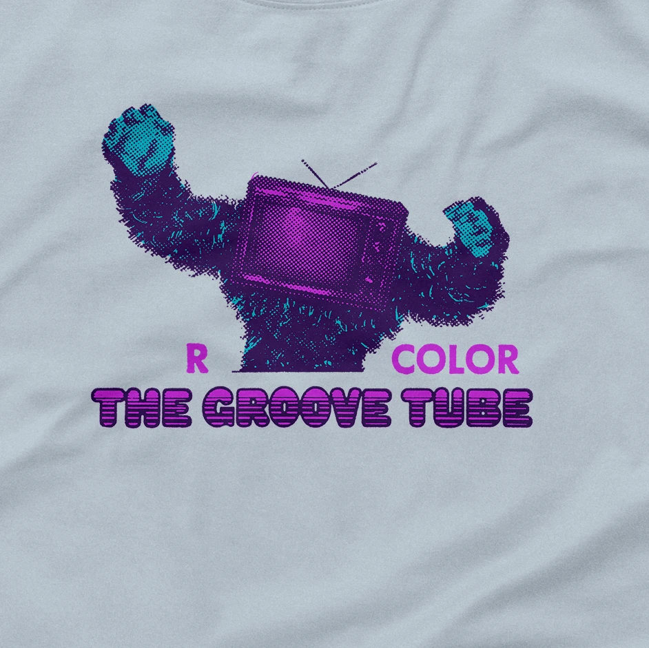 The Press Room The Groove Tube Vintage Ad Block T-Shirt Apparel 2 The Press Room The Groove Tube Vintage Ad Block T-Shirt Apparel