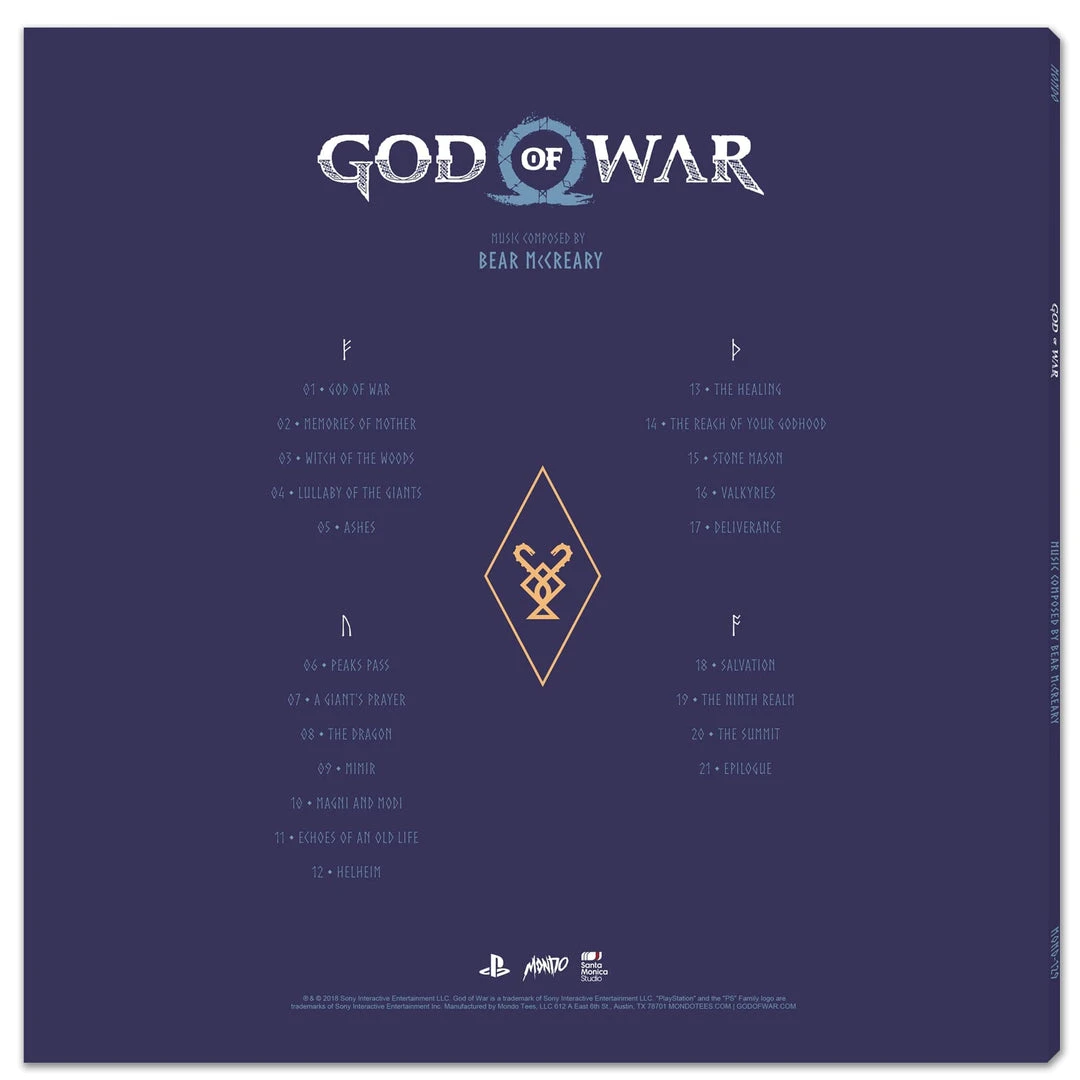 Bear McCreary God Of War – Original Video Game Soundtrack 2XLP Bear McCreary God Of War – Original Video Game Soundtrack 2XLP