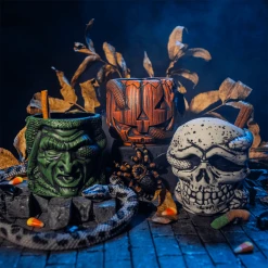 Mondo Tikis Halloween III: Season Of The Witch - Stacking Tiki Mug Set 9 Mondo Tikis Halloween III: Season Of The Witch - Stacking Tiki Mug Set