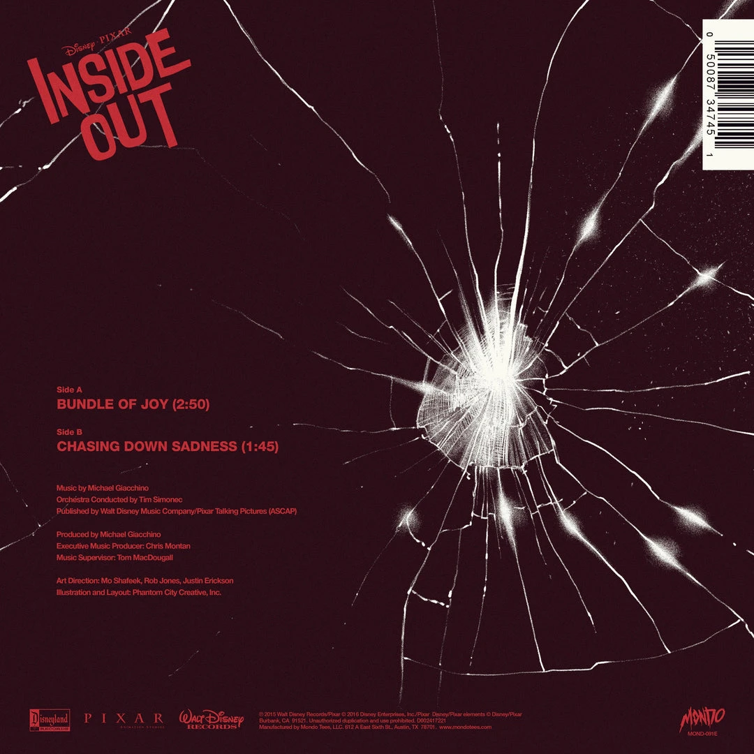 Michael Giacchino Inside Out 7-Inch Single (ANGER) 2 Michael Giacchino Inside Out 7-Inch Single (ANGER)