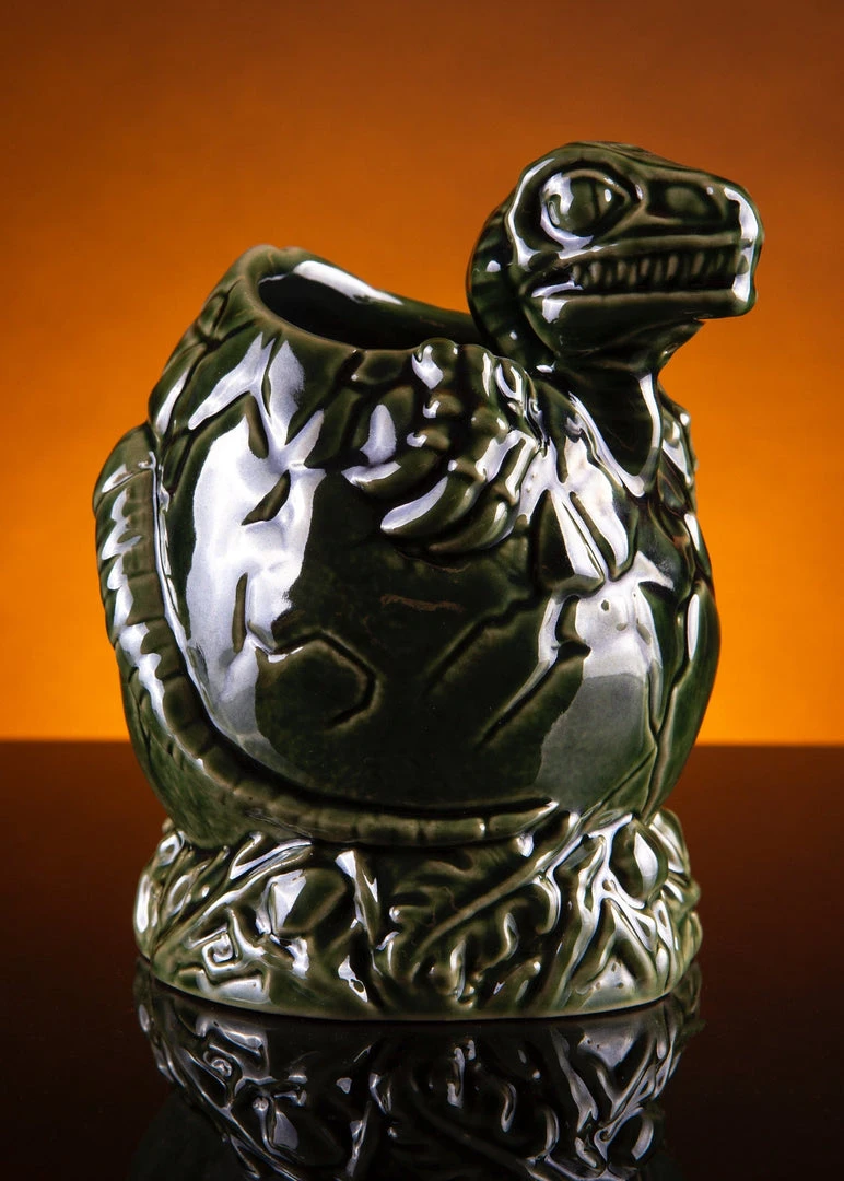 Mondo Jurassic Park – Baby Raptor Tiki Mug (Isla Nublar Variant) Mondo Jurassic Park – Baby Raptor Tiki Mug (Isla Nublar Variant)
