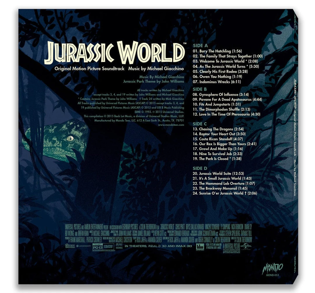 Michael Giacchino Jurassic World – Original Motion Picture Soundtrack 2XLP 5 Michael Giacchino Jurassic World – Original Motion Picture Soundtrack 2XLP