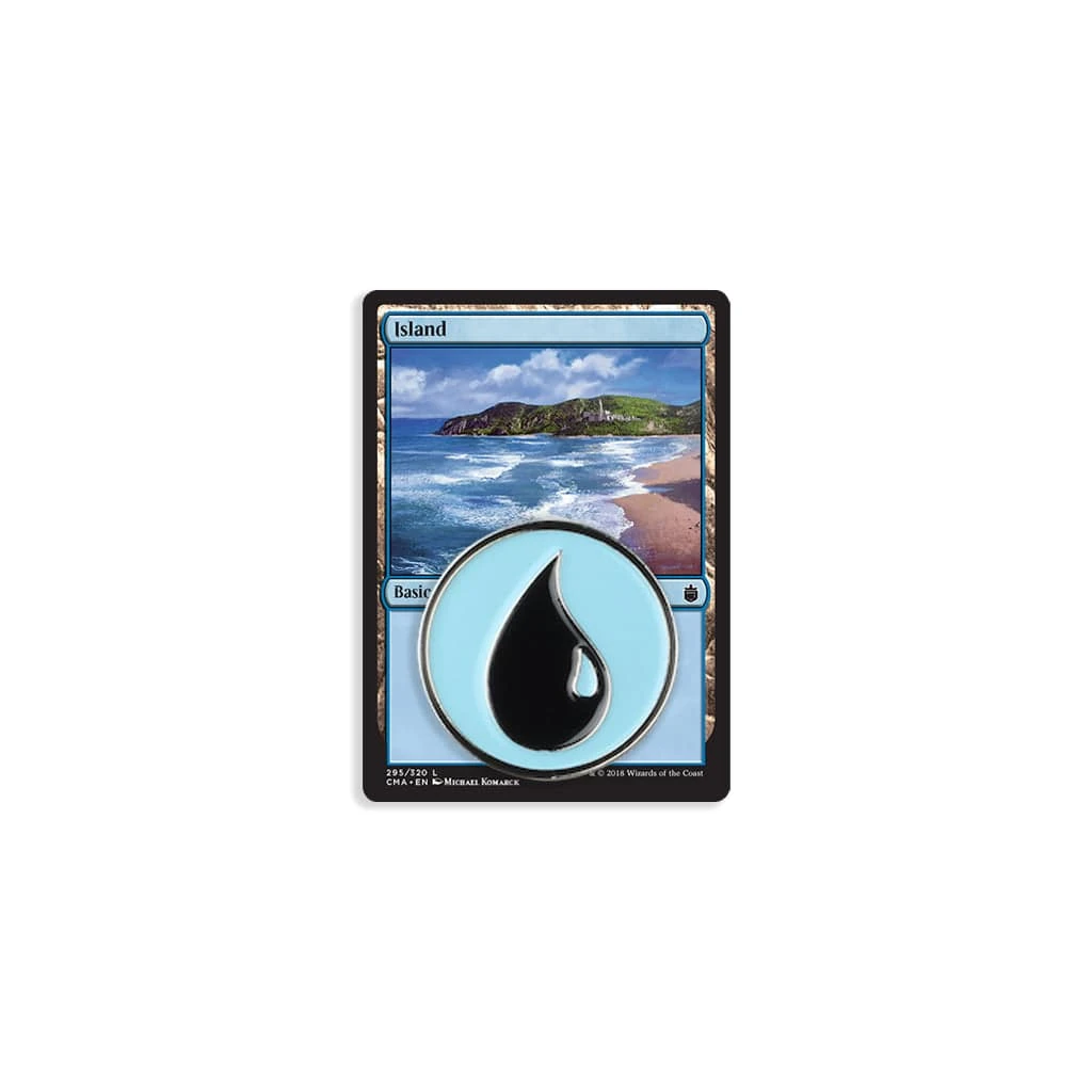 Magic: The Gathering Island Enamel Pin Enamel Pins Magic: The Gathering Island Enamel Pin Enamel Pins