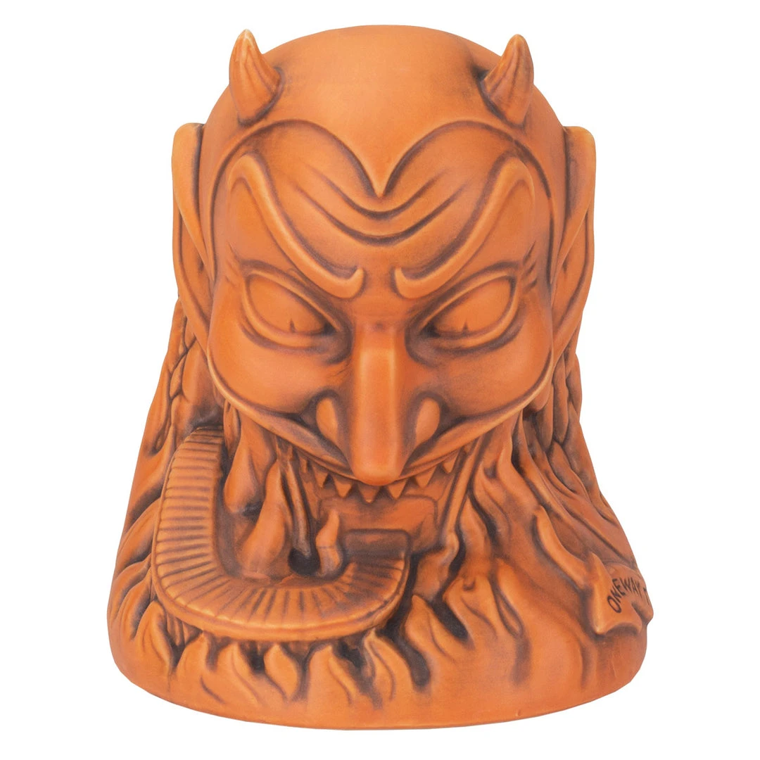 Doug P'Gosh Tikis Ol' Scratch Designer Series Tiki Mug - Orange 1 Doug P'Gosh Tikis Ol' Scratch Designer Series Tiki Mug - Orange