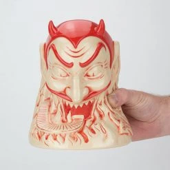 Doug P'Gosh Tikis Ol' Scratch Designer Series Tiki Mug - Red