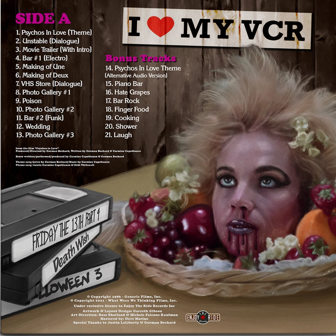 Carmine Capobianco Psychos In Love - Original Soundtrack LP Music 3 Carmine Capobianco Psychos In Love - Original Soundtrack LP Music