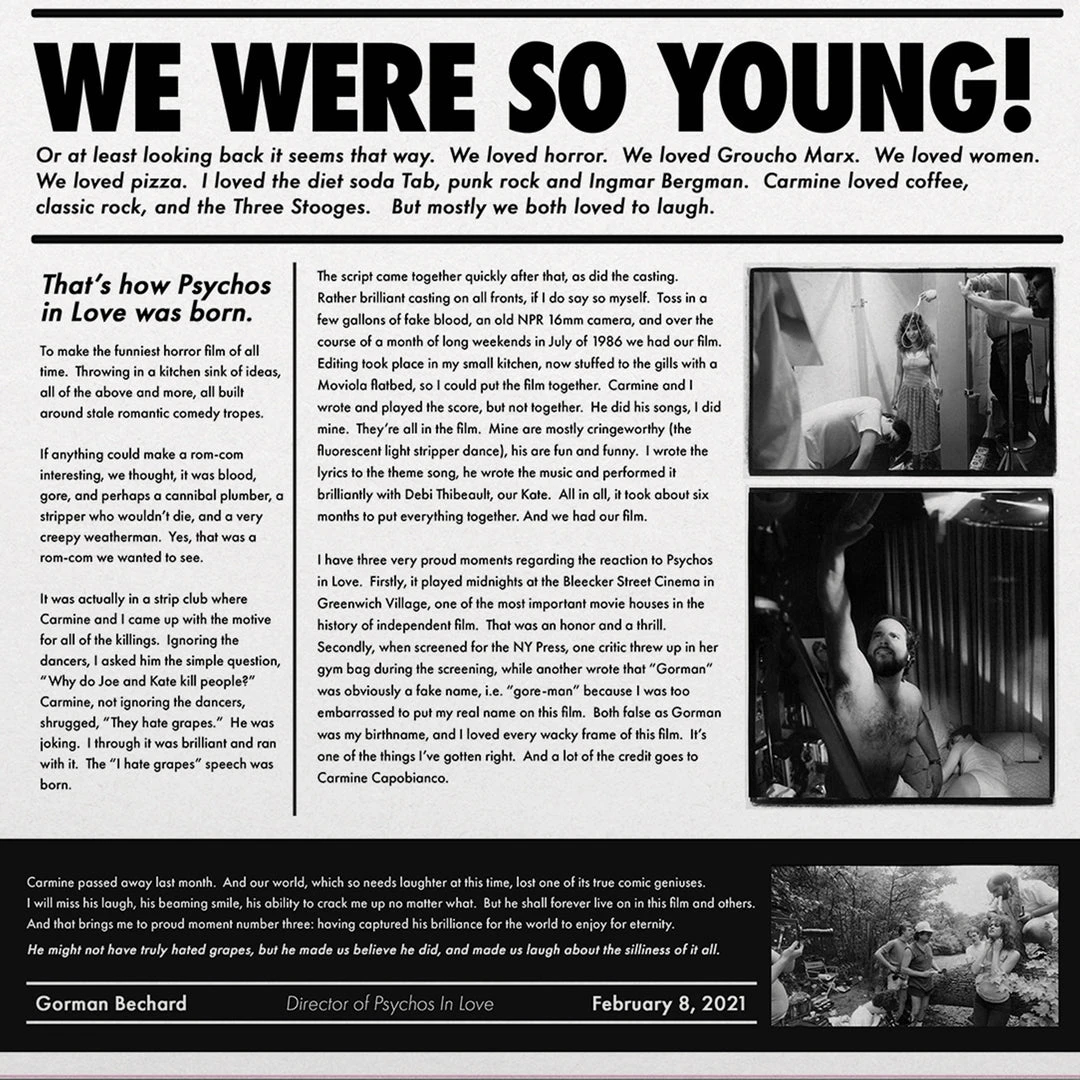 Carmine Capobianco Psychos In Love - Original Soundtrack LP Music 4 Carmine Capobianco Psychos In Love - Original Soundtrack LP Music