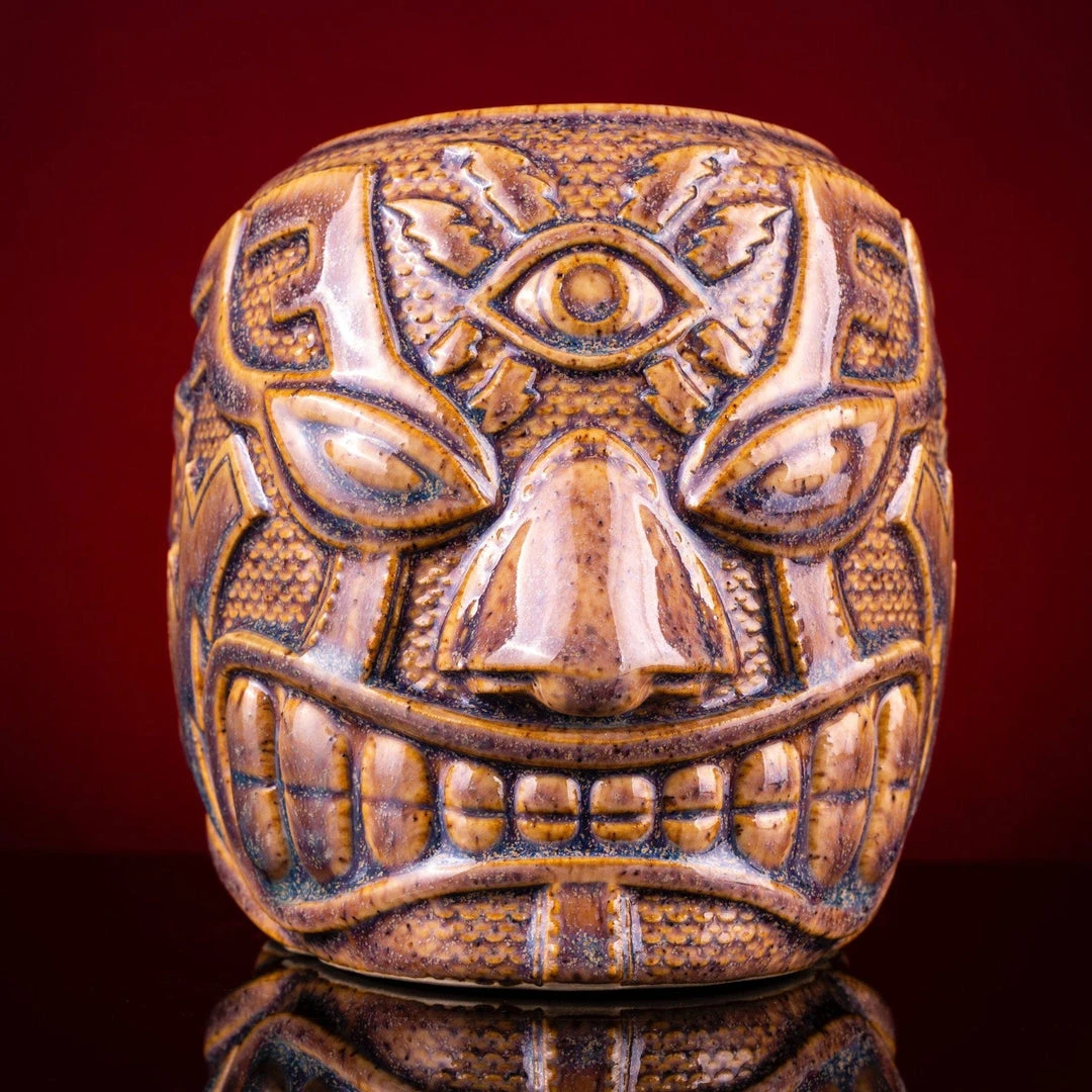 Mike Bonanno Tikis El Ojo Fantastico Tiki Mug - El Heroe Mugullado Variant 10 Mike Bonanno Tikis El Ojo Fantastico Tiki Mug - El Heroe Mugullado Variant