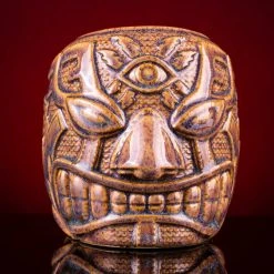 Mike Bonanno Tikis El Ojo Fantastico Tiki Mug - El Heroe Mugullado Variant 27 Mike Bonanno Tikis El Ojo Fantastico Tiki Mug - El Heroe Mugullado Variant