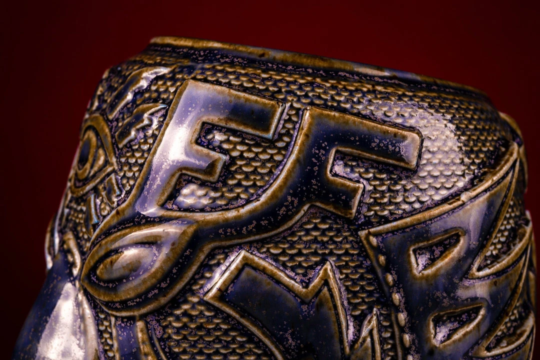 Mike Bonanno Tikis El Ojo Fantastico Tiki Mug - Fuego Azul Mike Bonanno Tikis El Ojo Fantastico Tiki Mug - Fuego Azul