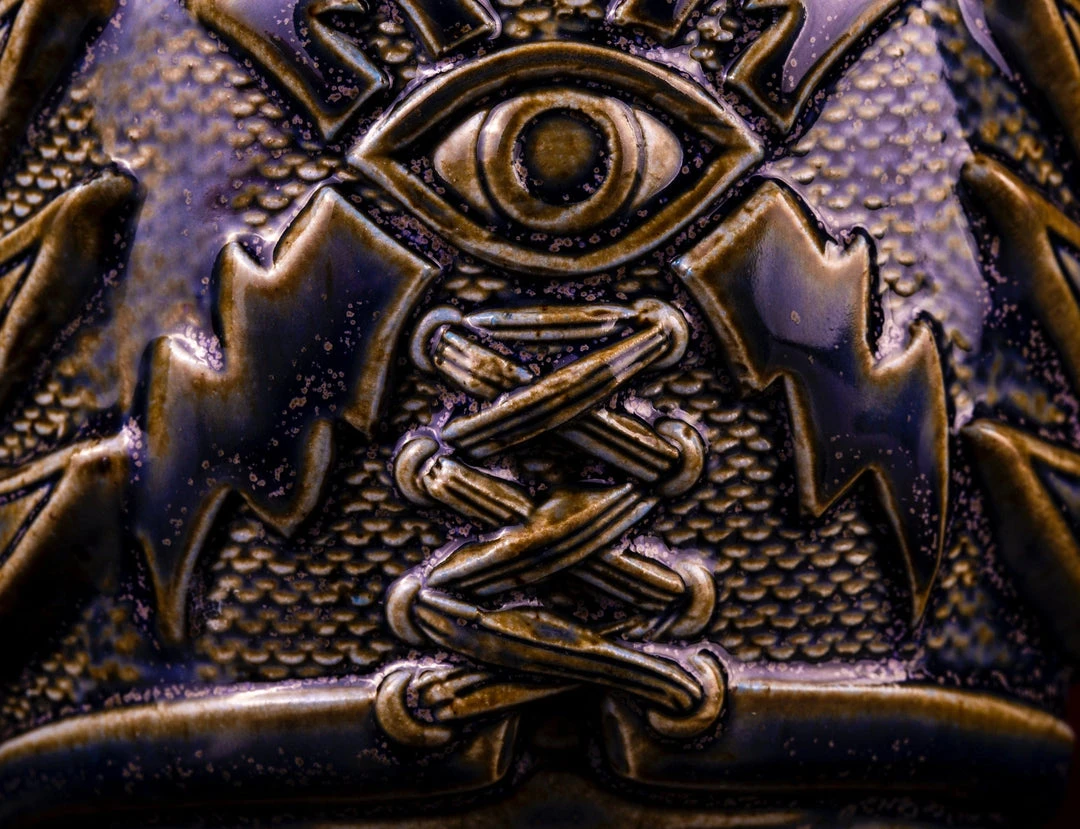 Mike Bonanno Tikis El Ojo Fantastico Tiki Mug - Fuego Azul Mike Bonanno Tikis El Ojo Fantastico Tiki Mug - Fuego Azul