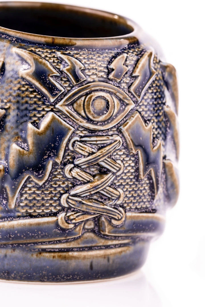 Mike Bonanno Tikis El Ojo Fantastico Tiki Mug - Fuego Azul Mike Bonanno Tikis El Ojo Fantastico Tiki Mug - Fuego Azul