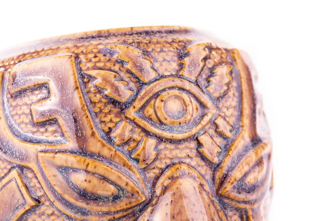 Mike Bonanno Tikis El Ojo Fantastico Tiki Mug - El Heroe Mugullado Variant 16 Mike Bonanno Tikis El Ojo Fantastico Tiki Mug - El Heroe Mugullado Variant