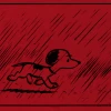 Charles Schulz Posters Peanuts Snoopy In Rain Poster