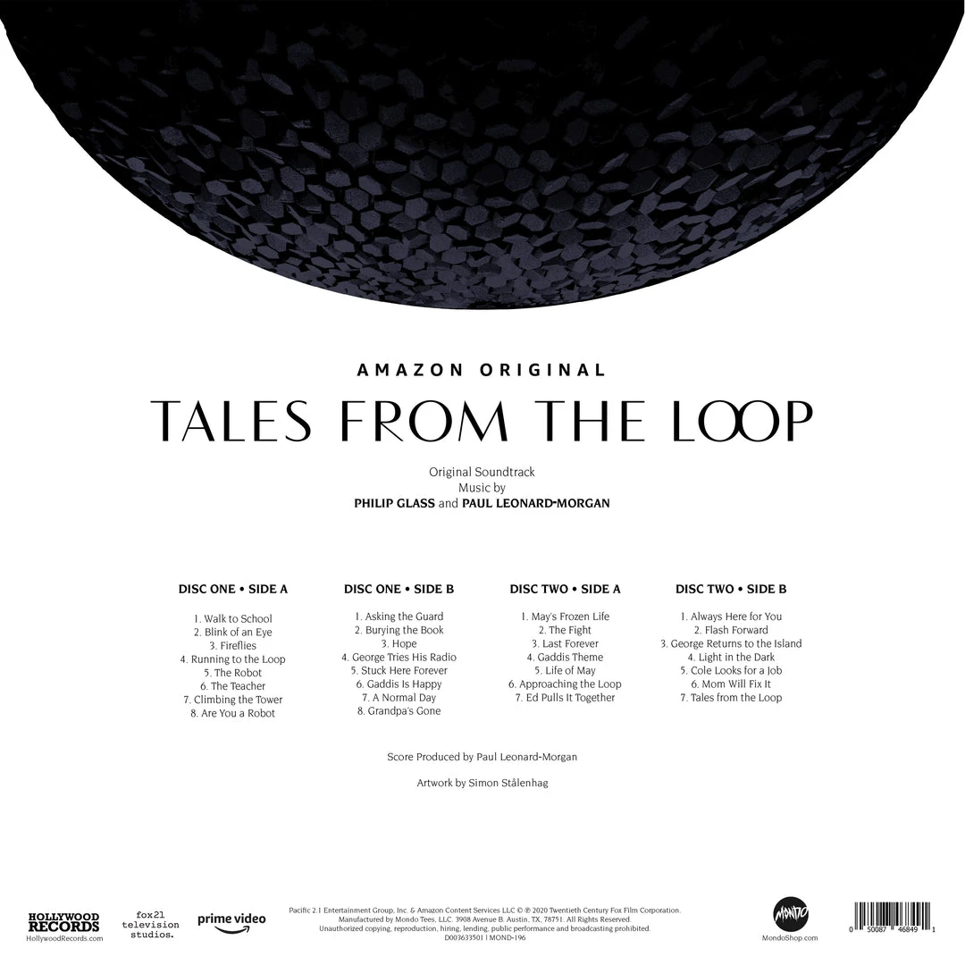 Philip Glass And Paul Leonard-Morgan Tales From The Loop - Original Soundtrack 2XLP Music 4 Philip Glass And Paul Leonard-Morgan Tales From The Loop - Original Soundtrack 2XLP Music