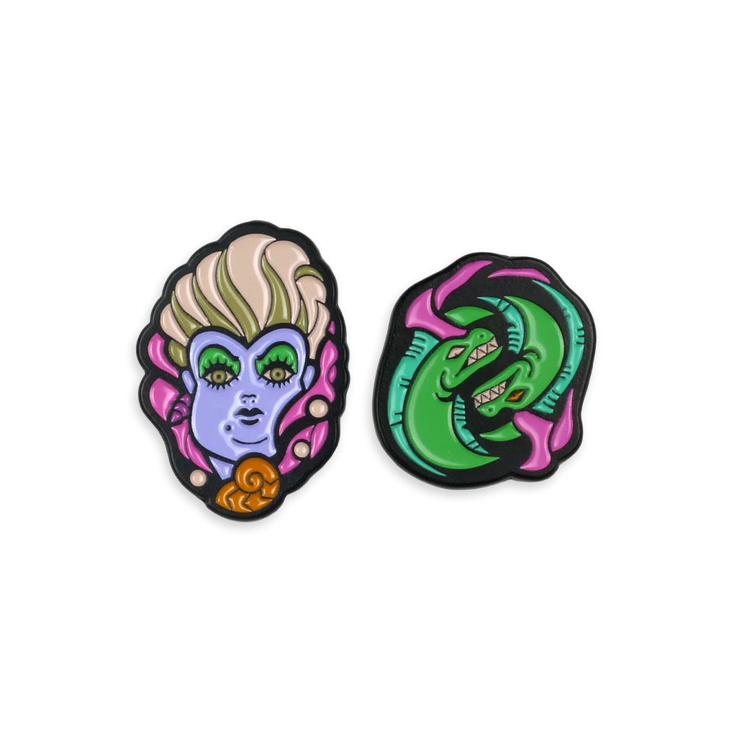 Dave Quiggle Enamel Pins The Little Mermaid – Ursula 2-Pin Set 2 Dave Quiggle Enamel Pins The Little Mermaid – Ursula 2-Pin Set