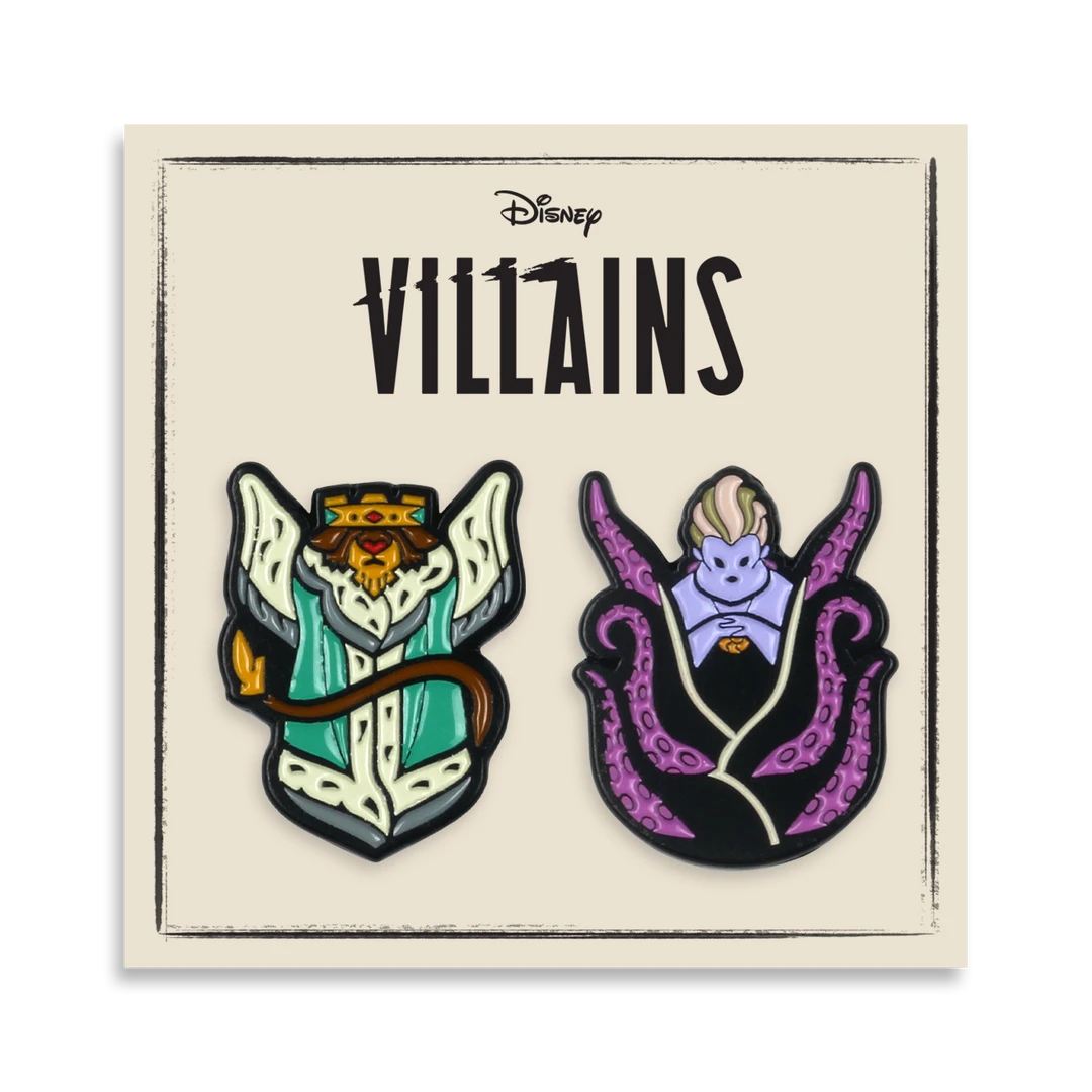 Dave Quiggle Enamel Pins Villains 2-Pin Set 1 Dave Quiggle Enamel Pins Villains 2-Pin Set