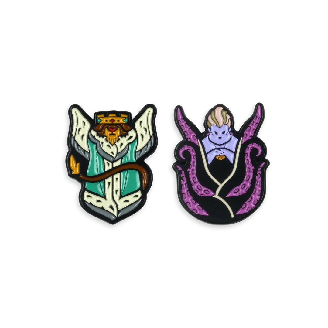 Dave Quiggle Enamel Pins Villains 2-Pin Set 2 Dave Quiggle Enamel Pins Villains 2-Pin Set