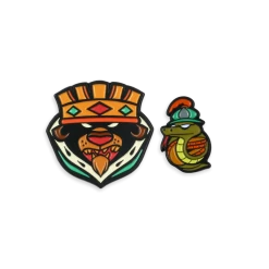 Dave Quiggle Enamel Pins Robin Hood - Prince John 2-Pin Set