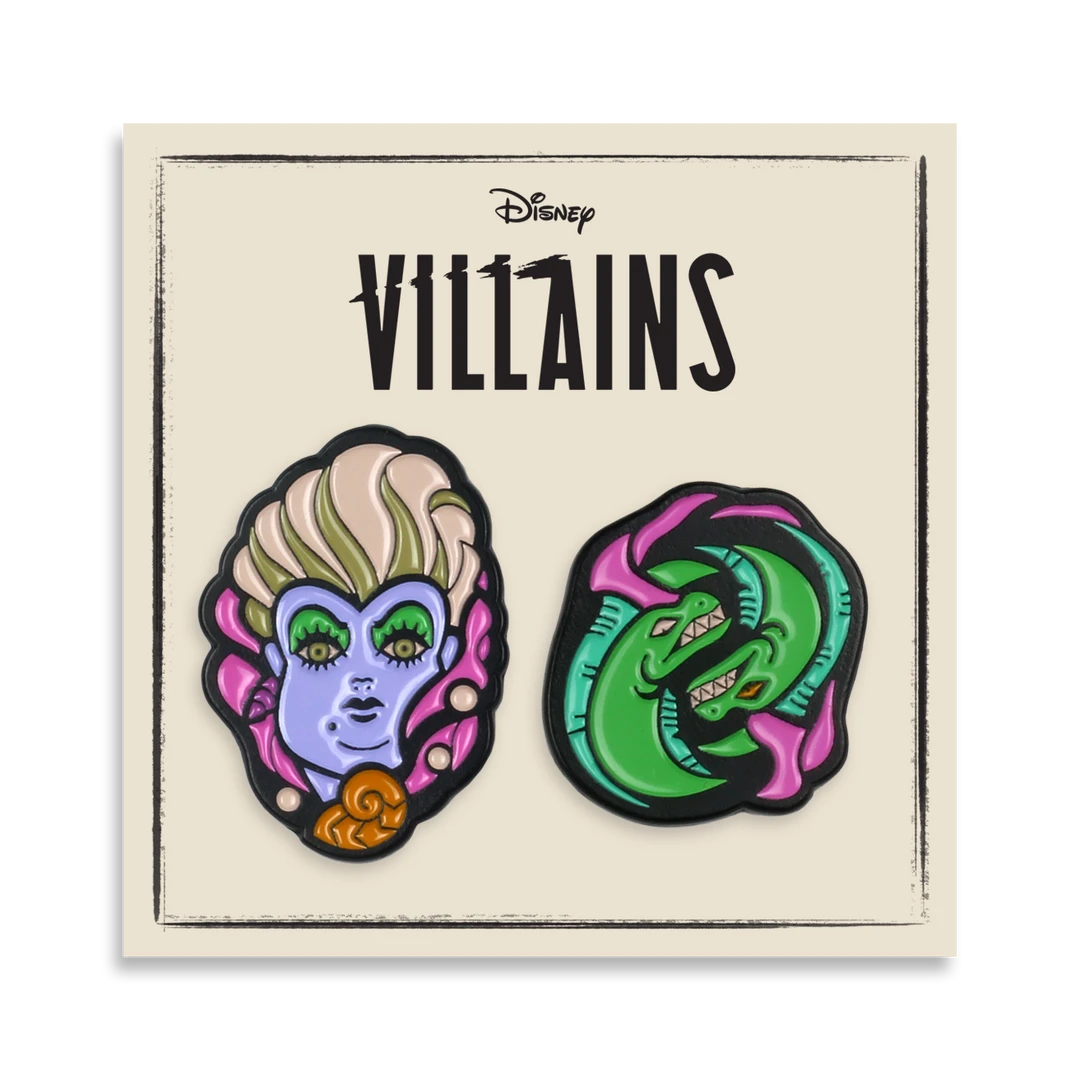 Dave Quiggle Enamel Pins The Little Mermaid – Ursula 2-Pin Set 1 Dave Quiggle Enamel Pins The Little Mermaid – Ursula 2-Pin Set