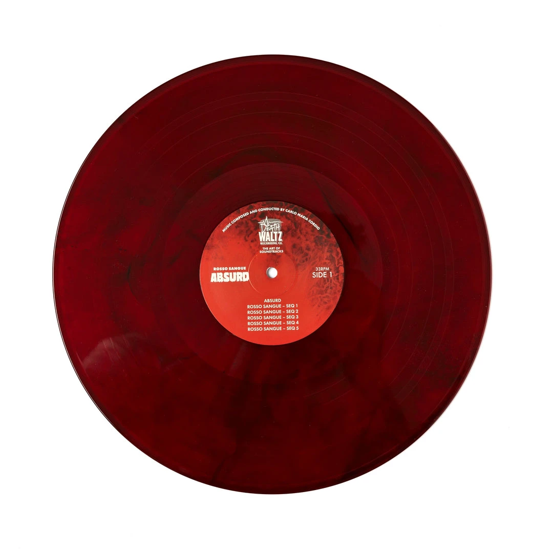 Carlo Maria Cordio Music Absurd (Rosso Sangue) Original Motion Picture Soundtrack 2XLP Carlo Maria Cordio Music Absurd (Rosso Sangue) Original Motion Picture Soundtrack 2XLP