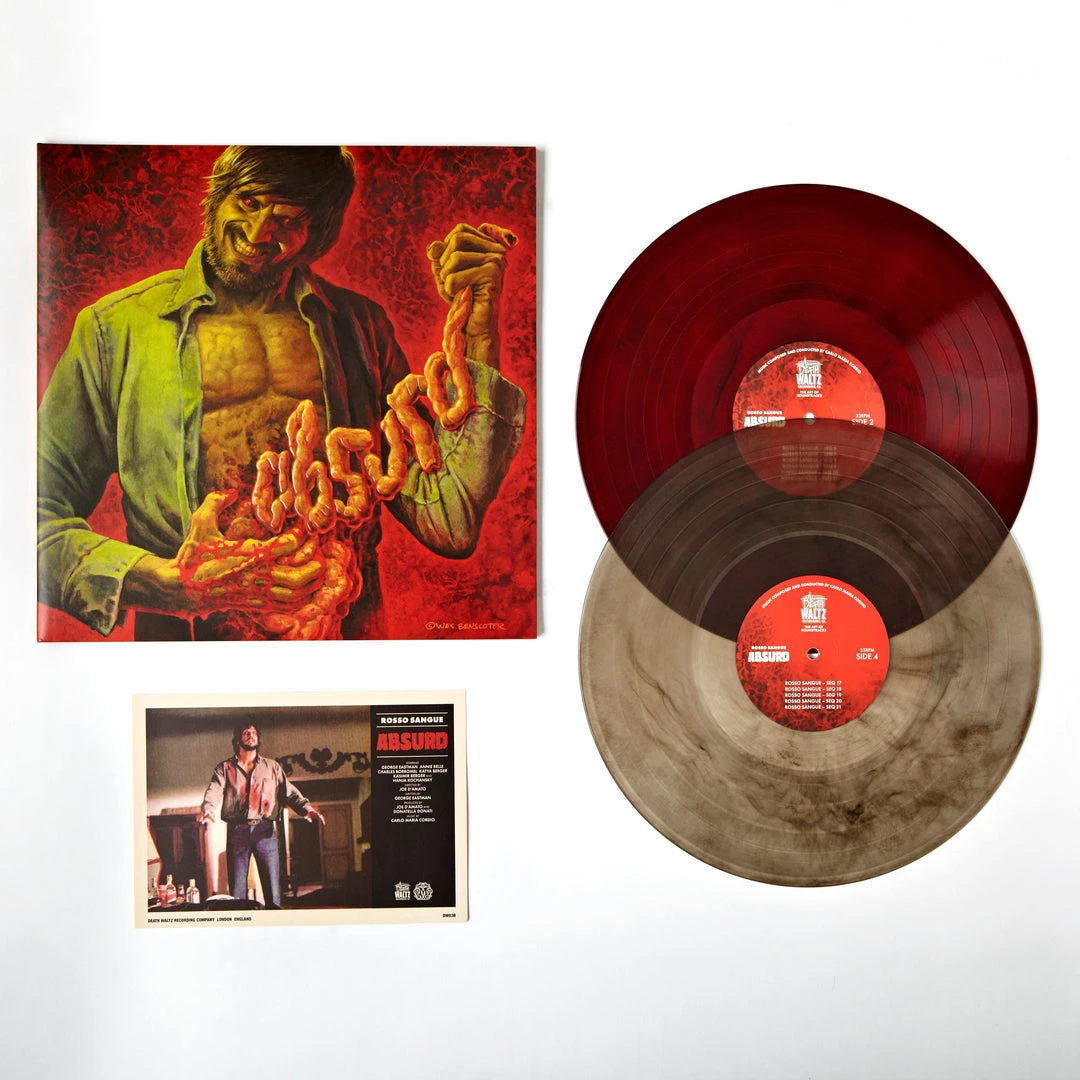 Carlo Maria Cordio Music Absurd (Rosso Sangue) Original Motion Picture Soundtrack 2XLP Carlo Maria Cordio Music Absurd (Rosso Sangue) Original Motion Picture Soundtrack 2XLP