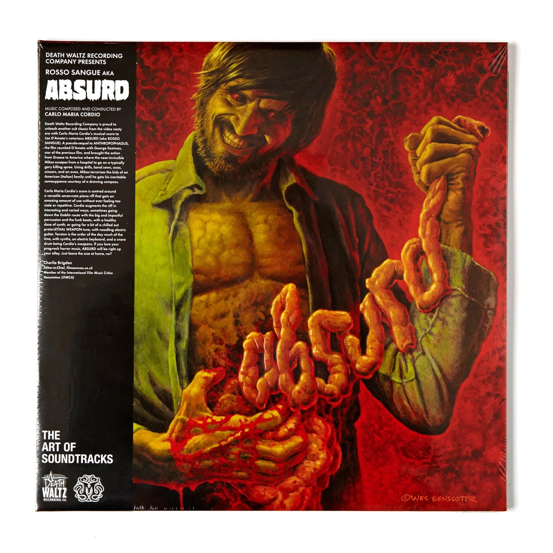 Carlo Maria Cordio Music Absurd (Rosso Sangue) Original Motion Picture Soundtrack 2XLP Carlo Maria Cordio Music Absurd (Rosso Sangue) Original Motion Picture Soundtrack 2XLP