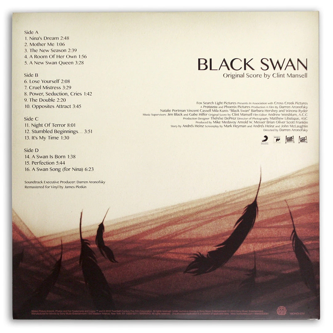 Clint Mansell Black Swan – Original Motion Picture Soundtrack 2XLP Music Clint Mansell Black Swan – Original Motion Picture Soundtrack 2XLP Music