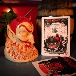 Doug P'Gosh Tikis Ol' Scratch Designer Series Tiki Mug - Red