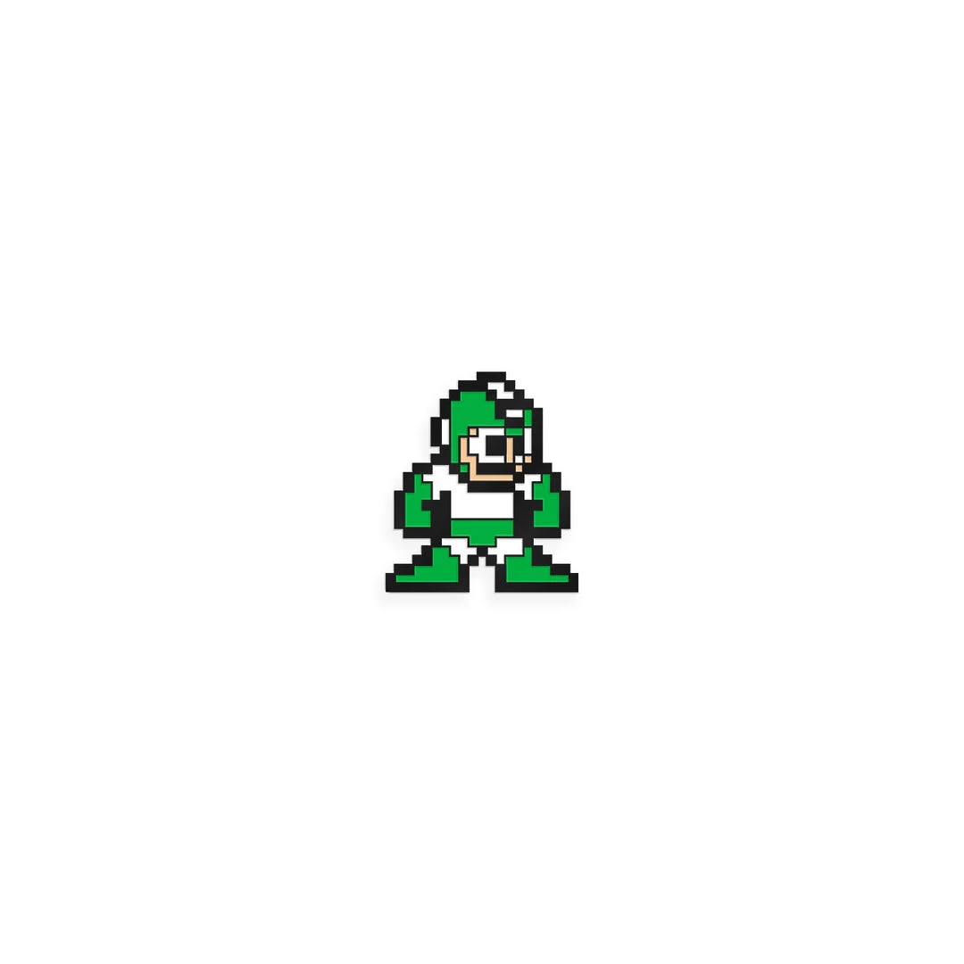 Mondo Mega Man Leaf Suit Enamel Pin Mondo Mega Man Leaf Suit Enamel Pin