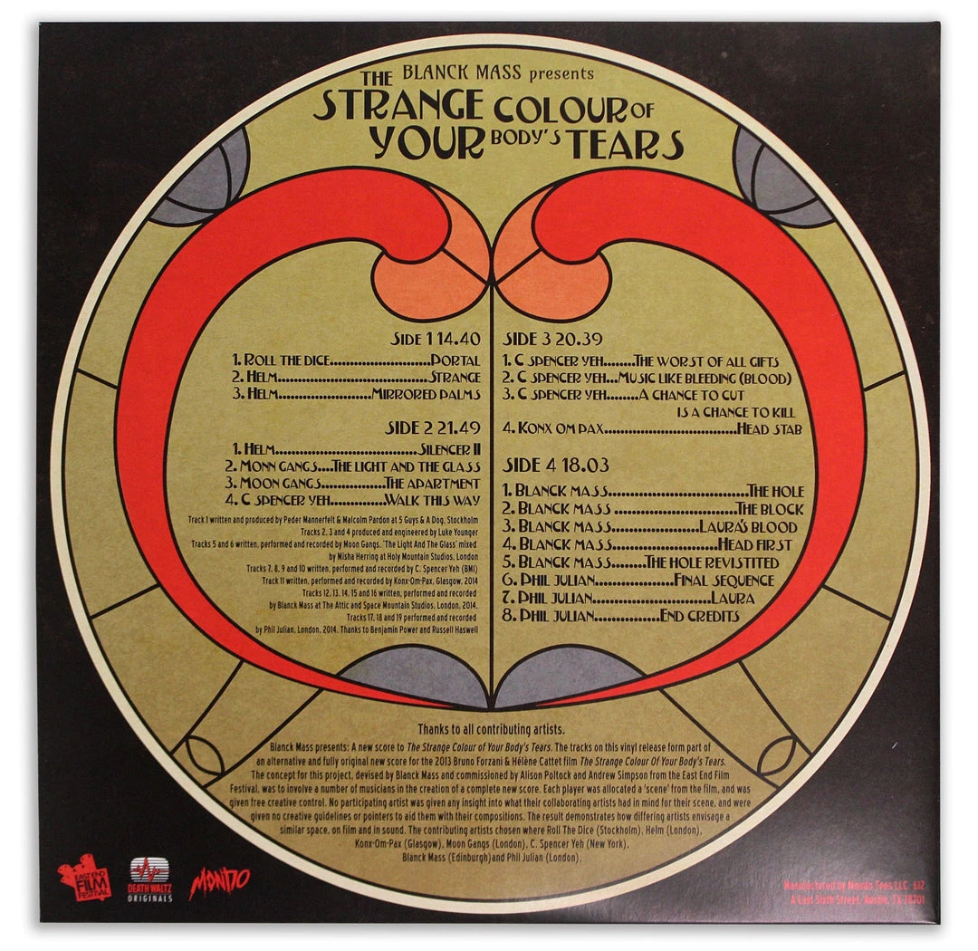 Music Blanck Mass Presents....The Strange Colour Of Your Body's Tears Re-Score 9 Music Blanck Mass Presents....The Strange Colour Of Your Body's Tears Re-Score